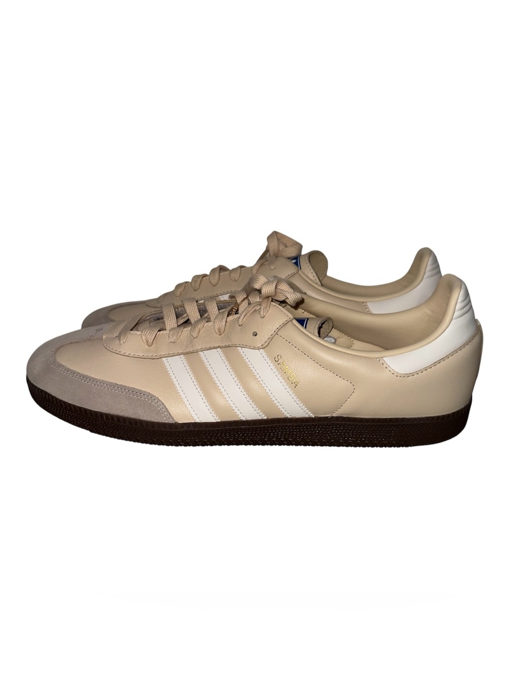 Adidas Samba OG Shoes Sand Strata White Gum JR0914 Men Sz18. NEW No Box. Scratch